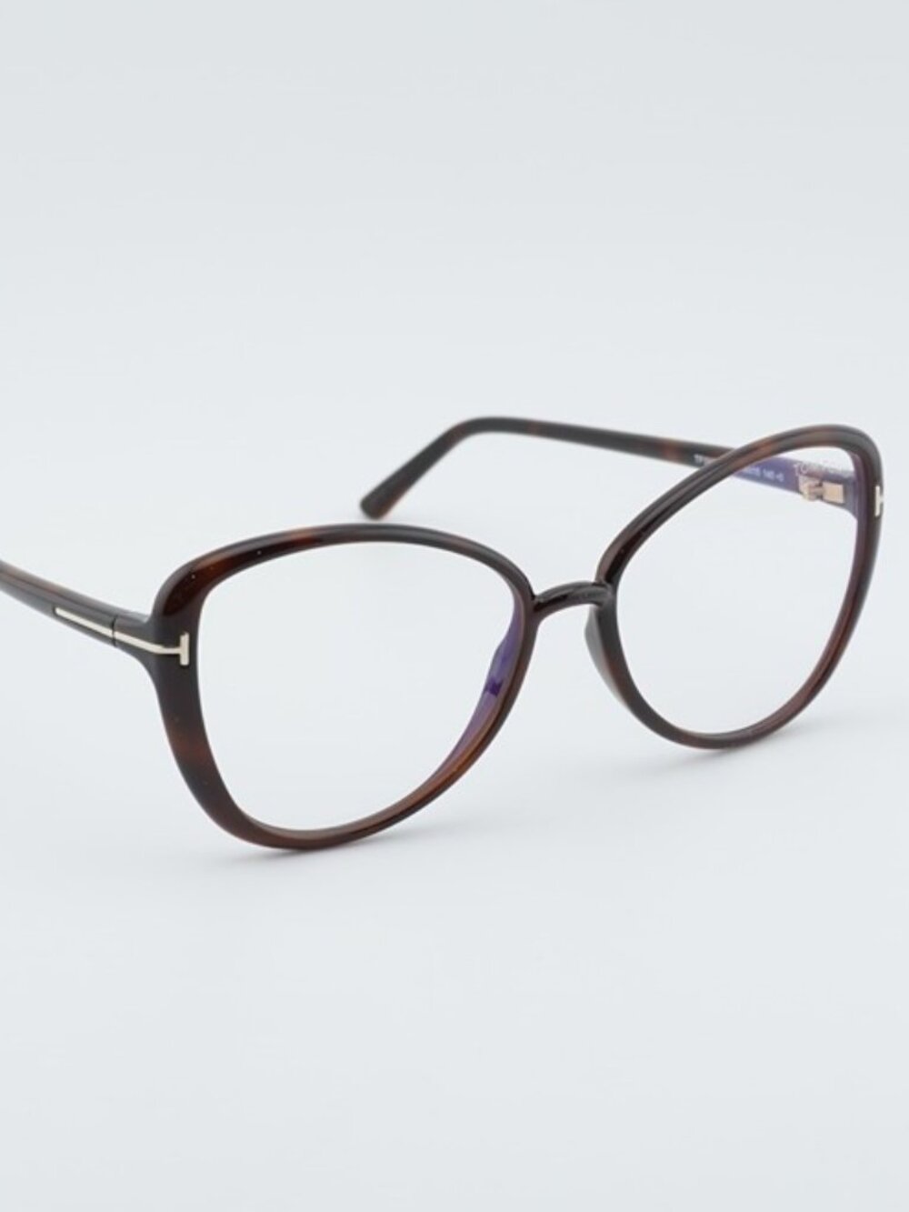 Tom Ford FT5907-B 052 Eyeglasses Havana 55mm Butterfly Frame, Blue Light Block